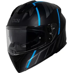 Casco Moto Integrale 217 2.0 Nero Opaco Turchese taglia L