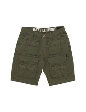 Pantalone Corto Uomo Battle Short Dark Olive