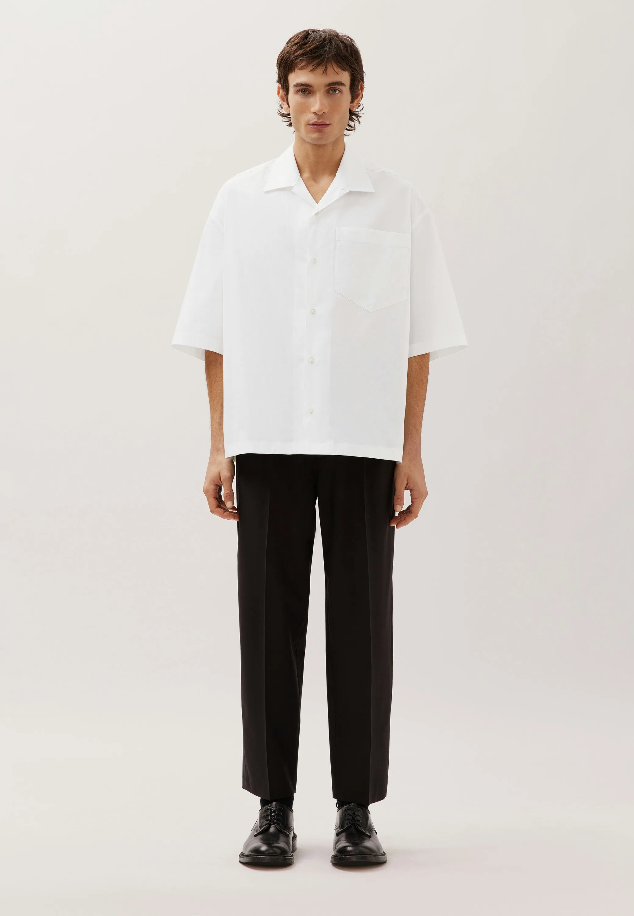 Oversized Resort Hemd aus Baumwolle Weiß L - Seidensticker - FashionsVida