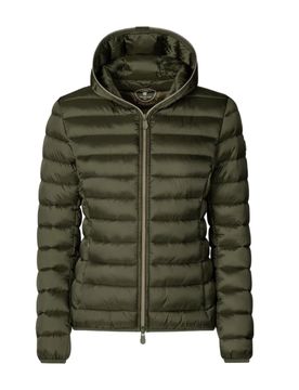 Giubbotto Cappuccio Verde D33620W