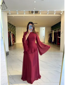 Vows Custom Made Evening Dresses for Special Occasions Round Neck Luxurious Prom Dress Luxury 2025 Line A Claret Robe Soiree - Aliexpress - FashionsVida