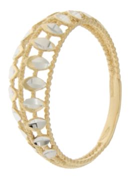 Anello Donna Oro Giallo Bianco GL100931