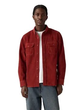Camicia A Maniche Lunghe Classic Worker Russet Brown L