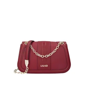 Borsa Liu Jo Accessories rossa con logo metallico e tracolla a catena - Liujo - FashionsVida