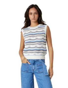 Pull Sans Manches Serjine Blue XL - Deeluxe - FashionsVida