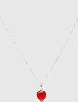 Collar áfrica moda de plata de ley 925 con acabado en rodio con agata roja - Luxenter - FashionsVida