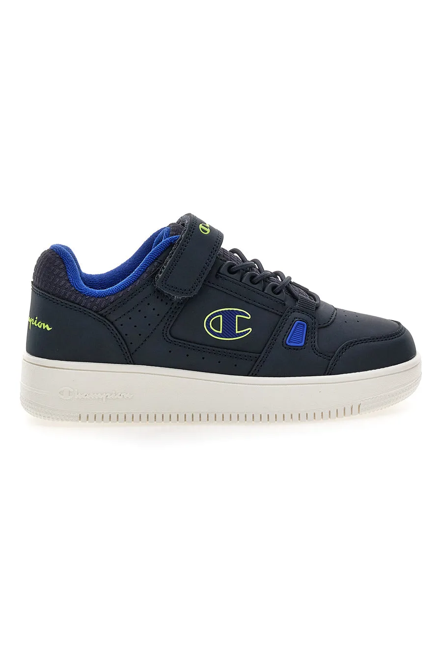 Sneakers blu con velcro e dettagli verdi RD18 LOW COMB B PS 35 - Champion - FashionsVida
