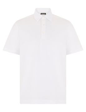 Cotton Polo with Short Sleeves