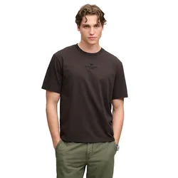 T-shirt à Manches Courtes Micro Logo Fawr Brown 2XL