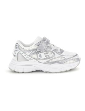 Sneakers bianche con strap e lacci elastici RT25 U PS 32