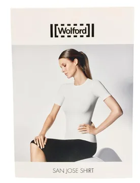 White Cotton Velvet Light San Jose Shirt - Wolford - FashionsVida