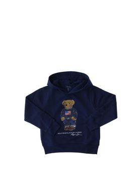 Felpa con cappuccio POLO BOYS BLU NAVY S