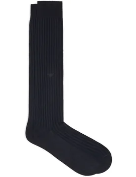 Calzini Lunghi Em00053_af20092 Rib Black EU 39-42