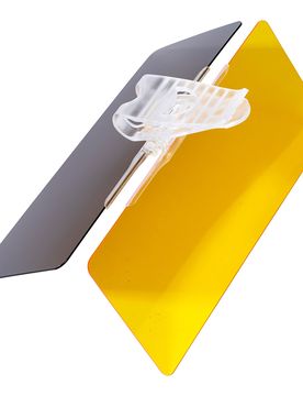 Sonnen-Blendschutz grau orange