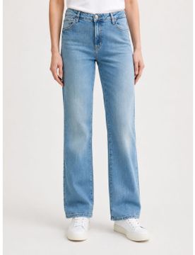 Para mujer. W6RA15D6882 Pantalón Straight (26), Casual, Algodón