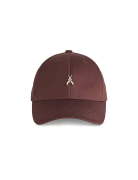 Cappellino bordeaux in cotone con logo Fly argentato sul frontino - Patrizia pepe - FashionsVida