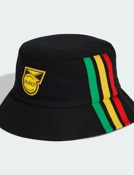 Cappello a secchiello Giamaica 26 x Bob Marley Uomo (M/L) Black / Bold Gold - Adidas - FashionsVida
