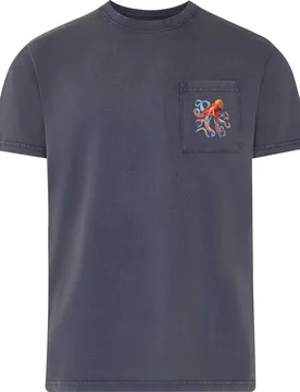 Camiseta de hombre lavada con diseño - Kiff-Kiff - FashionsVida