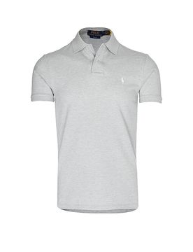 POLO Poloshirt Slim Fit grau S herren
