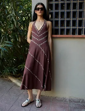 Sfera - Vestido halter conchas - Sfera - FashionsVida