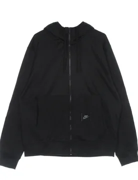 Felpa Cappuccio Zip Uomo Sportswear Spu Dri-fit Fleece Full-zip Hoodie Bb Black/black - Nike - FashionsVida