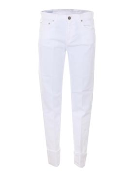 Dondup Jeans bianchi in cocco