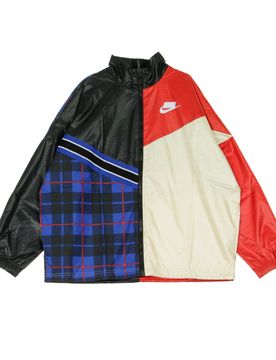Giacca a Vento Donna Jacket Woven Black/university Red/muslin/white