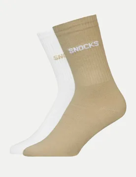Snocks Socken 2er Pack Beige 39-42 - Snocks - FashionsVida