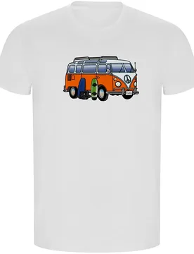 T-shirt à Manches Courtes Hippie Van Wakeboard Eco White 3XL - Kruskis - FashionsVida