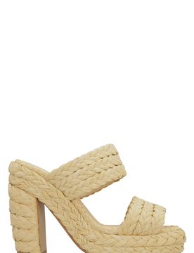 Sandal in Woven Raffia