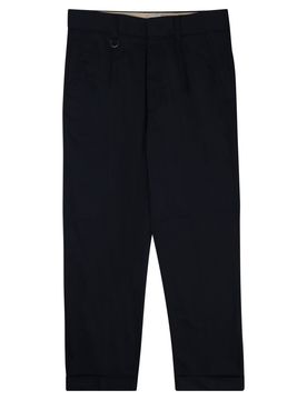 Men's Slim-Fit Trousers in Cotton-Blend with Stretch