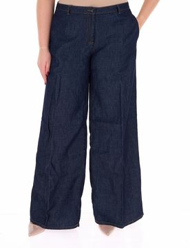Jeans wide leg BLU SCURO 19