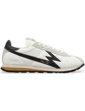 Para hombre. FL081 Zapatillas de Piel Flash blanco (40), Plano, Cordones, Casual