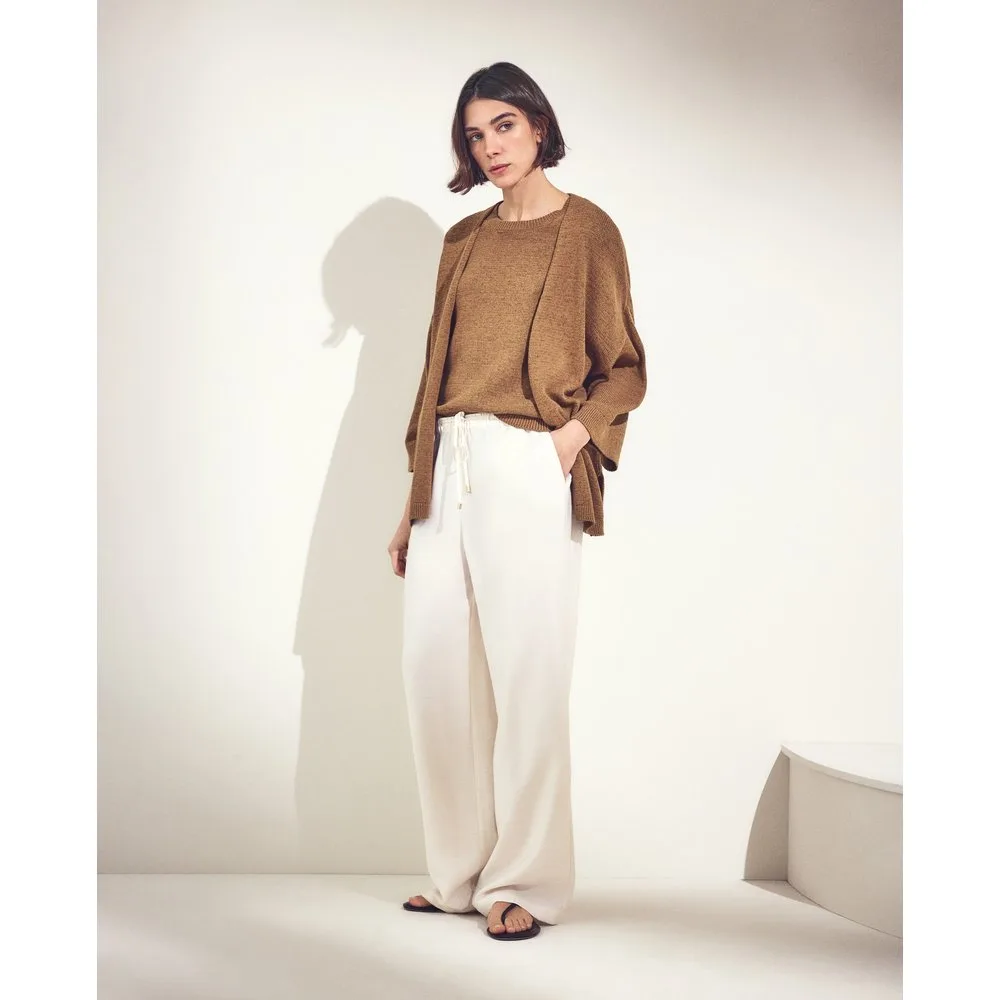 Pantalón estilo pijama de mujer en color liso - Woman El Corte Inglés - FashionsVida
