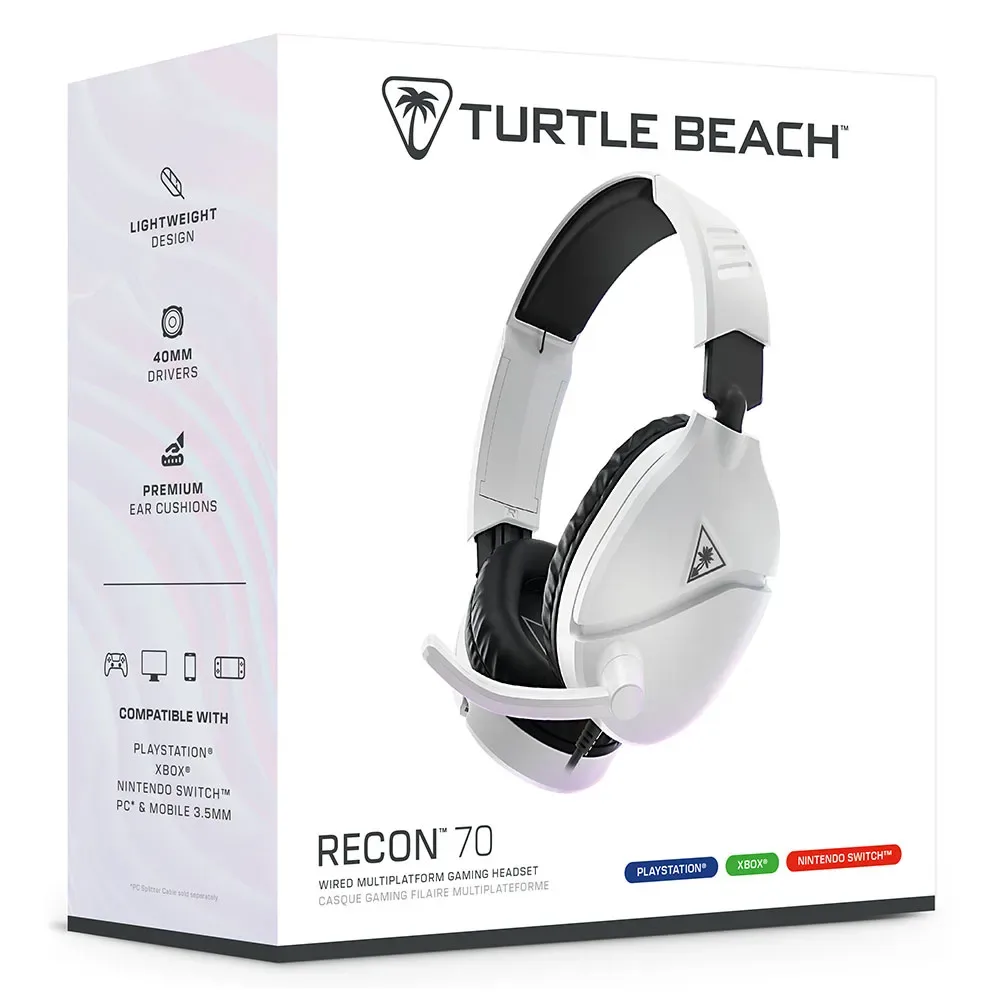 Casque Gaming Recon 70 White One Size unisex - Turtle Beach - FashionsVida