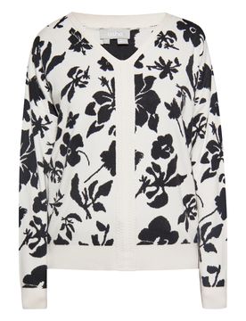 Usha Jersey negro / blanco lana