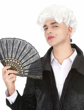 Marquis-Perücke Historische Herrenperücke weiss - KARNEVAL-MEGASTORE - FashionsVida