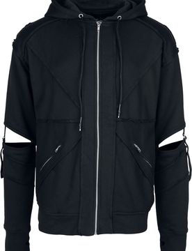 Gothic Kapuzenjacke - Rafe Hood Mens Black - M bis 3XL - für Männer - Größe L - schwarz - Männer - male