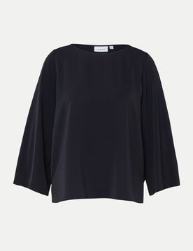 Bluse mit weitem Ärmel Schwarz 38