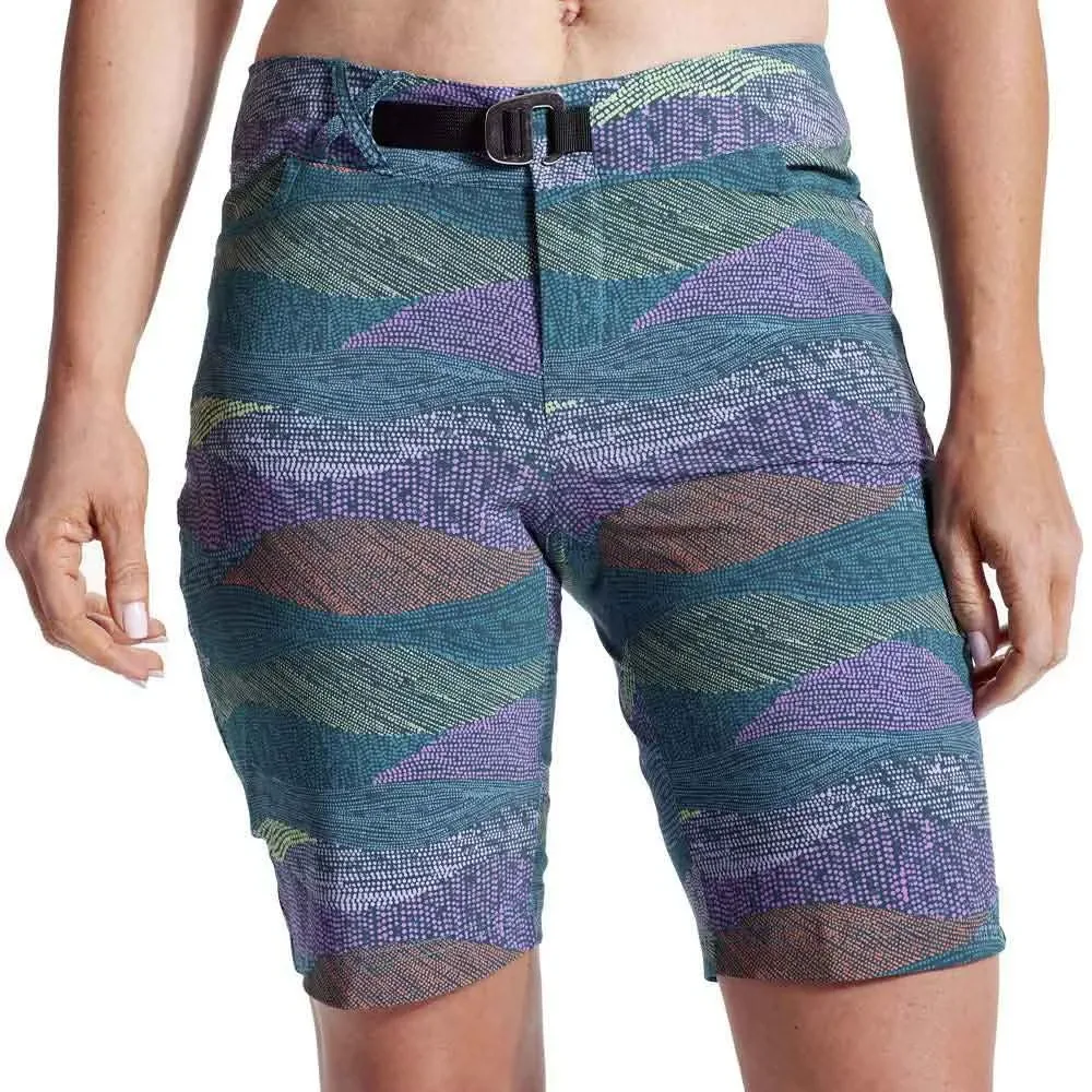 Izumi Pantaloni Corti Summit Shell Gulf Teal Multi Encore - Pearl - FashionsVida