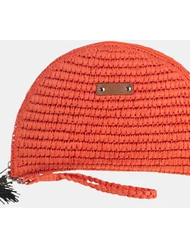 Cartera fibra natural con cremallera - Kbas - FashionsVida