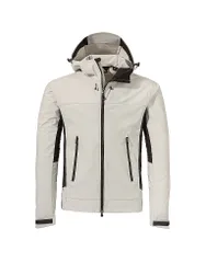 SCHÖFFEL Herren Softshelljacke Style Blaueis Hoodie weiss 48 M
