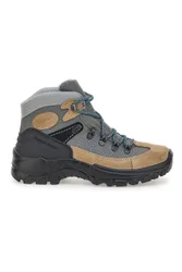 Scarponcini da trekking beige e grigi con suola carrarmato 13342S42 41