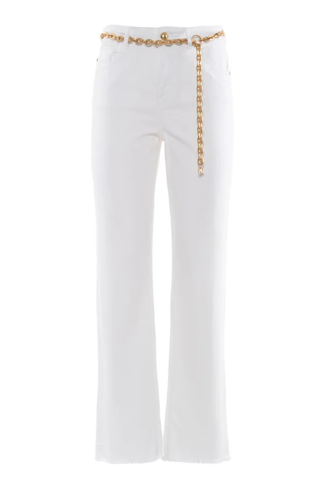 NENETTE pantalone donna avorio - NENETTE - FashionsVida