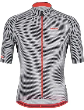 Maglia A Maniche Corte Karma Kite Black - Santini - FashionsVida