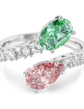 Anello aperto Ariana Grande x , Taglio misto, Multicolore, Placcato rodio 58 - Swarovski - FashionsVida