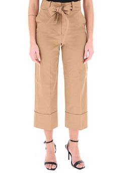 Pantalone con cintura CAMMELLO 40