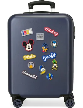 Maleta de cabina infantil Mickey Personajes rígida con capacidad de 35L - Disney - FashionsVida