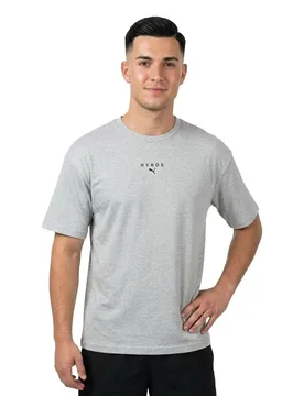 T-shirt à Manches Courtes X Hyrox Lifestyle Light Gray Heather 2XL - Puma - FashionsVida