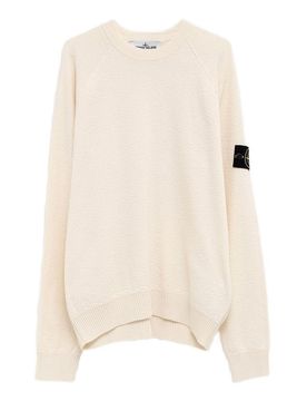 Maglia Con Patch Logo In Cotone